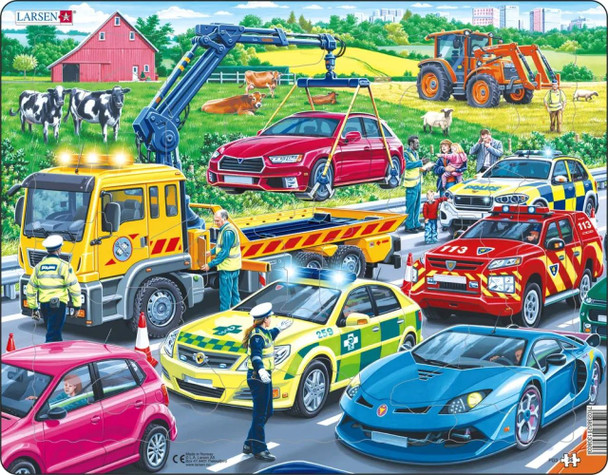 Rescue Vehicles 26 Piece Children's Educational Jigsaw Puzzle