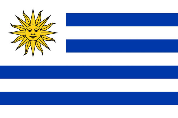 Uruguay World Flags - Nylon   - 2' x 3' to 5' x 8'