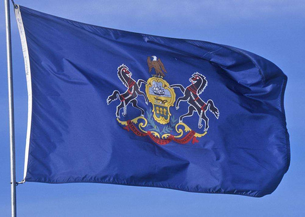 Pennsylvania State Flags - Nylon   - 2' x 3' to 5' x 8'