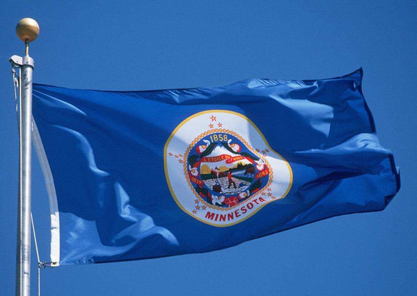Minnesota State Flags - Nylon   - 2' x 3' to 5' x 8'