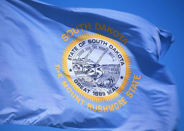 South Dakota State Flags - Nylon   - 2' x 3' to 5' x 8'