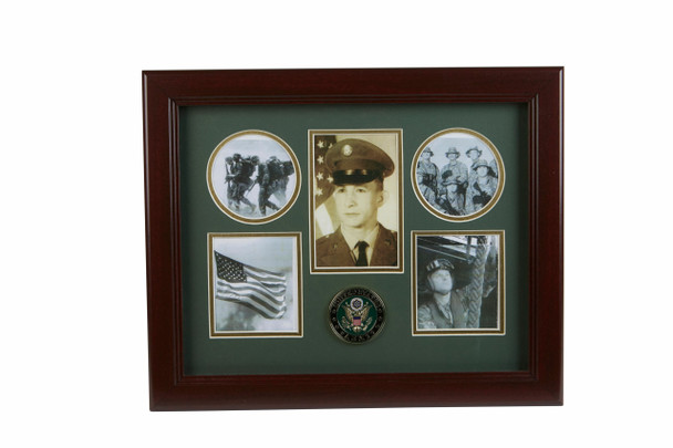 U.S. Army Medallion 5 Picture Collage Frame