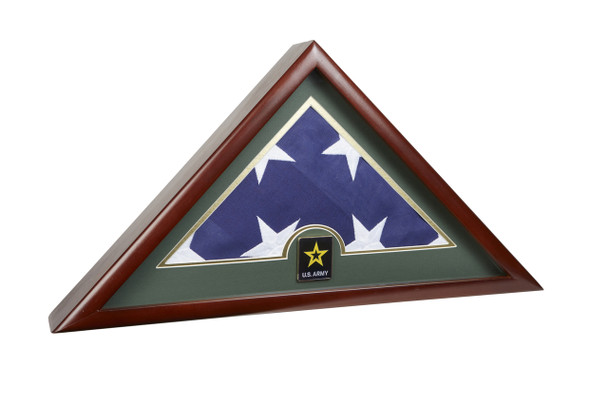Go Army Medallion Flag Display Case With Official Interment Flag