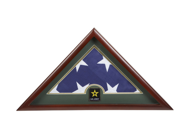 Go Army Medallion Flag Display Case With Official Interment Flag