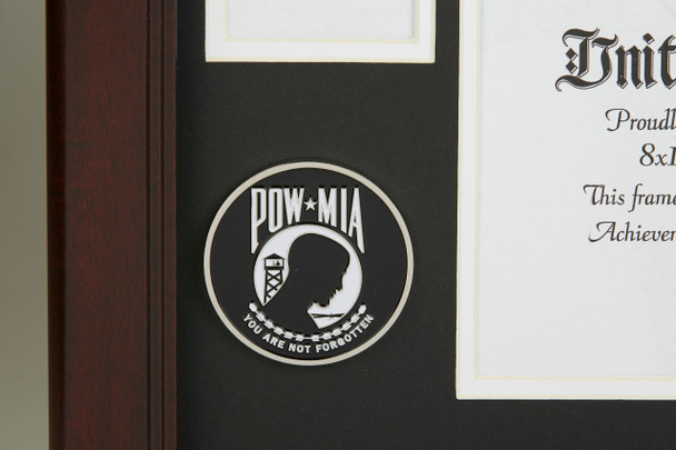 POW MIA Medallion 8-Inch by 10-Inch Certificate and Medal Frame