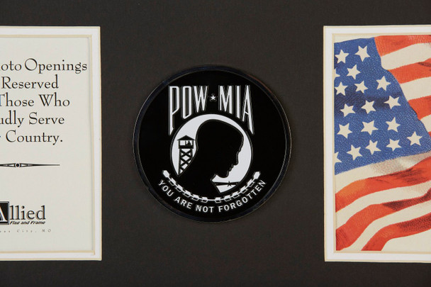 POW MIA Medallion 8-Inch by 16-Inch Vertical Frame
