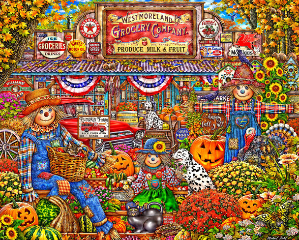 Happy Fall Y'all 1000 Piece Jigsaw Puzzle