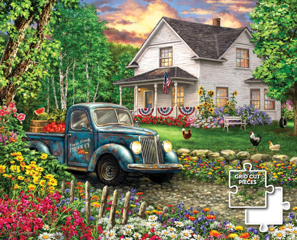 Flame Tree Puzzle Per Adulti 1000 Pezzi - 'Good Times' Di Beryl Cook - Opera D'Arte Vivace - 6