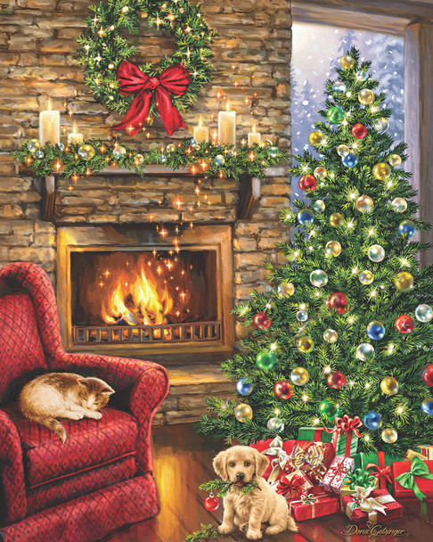 Fireside Christmas 1000 Piece Jigsaw Puzzle