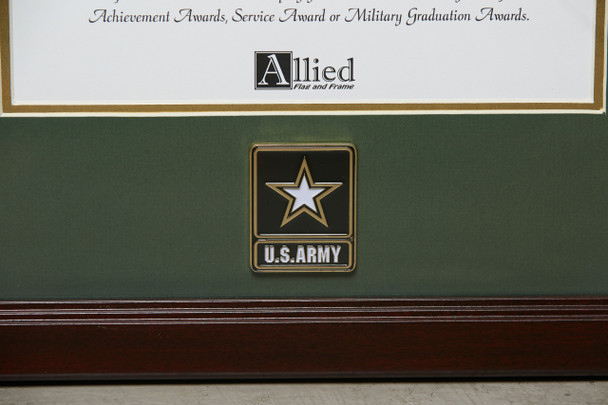 Go Army Medallion 8-Inch by 10-Inch Certificate Frame