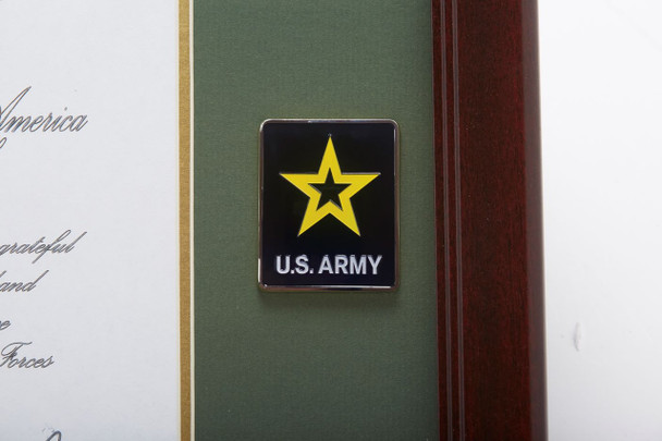 Go Army Medallion 8-Inch by 10-Inch Presidential Memorial Certificate Frame