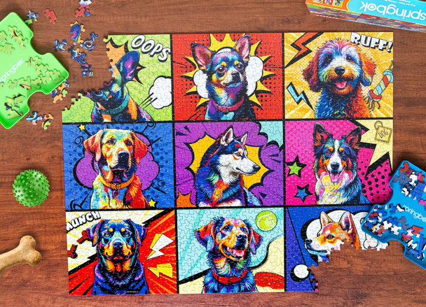 Pop Art Pups 1000 Piece Jigsaw Puzzle