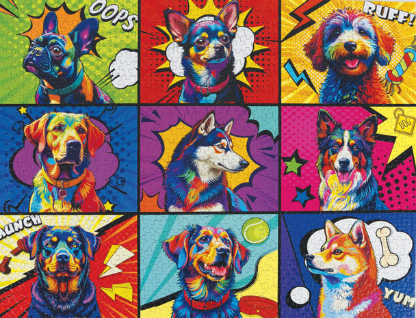 Pop Art Pups 1000 Piece Jigsaw Puzzle