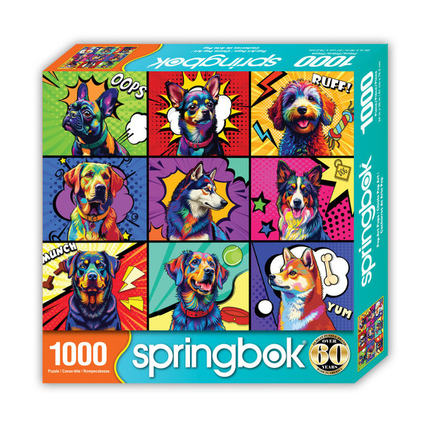 Pop Art Pups 1000 Piece Jigsaw Puzzle