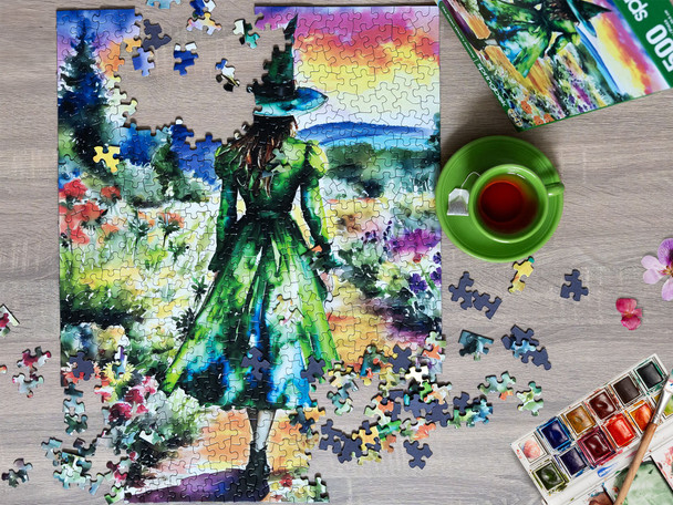 The Green Witch's Journey 500 Piece Jigsaw Puzzle
