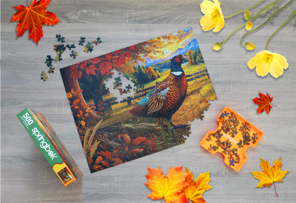 Golden Fields Pheasant 500 Piece Jigsaw Puzzle