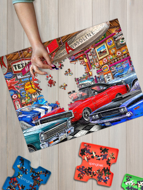 Muscle Car Museum 1000 Piece Jigsaw Puzzle