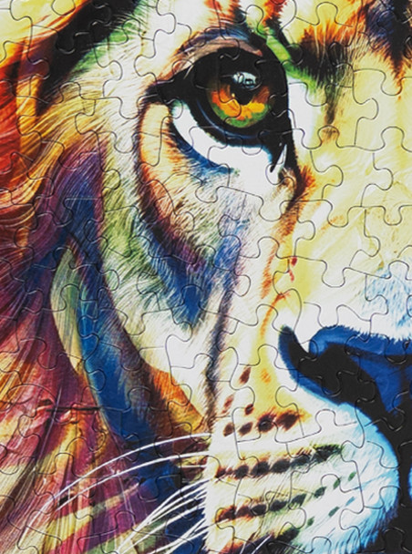 The Brave Colors of Lion 500 Piece Jigsaw Puzzle
