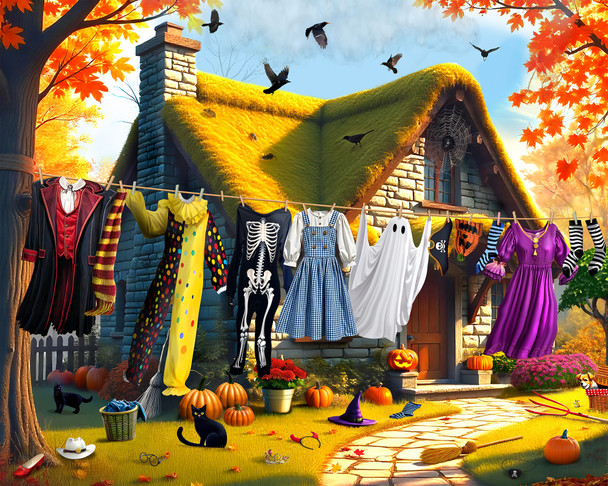 Halloween Laundry 500 Piece Jigsaw Puzzle
