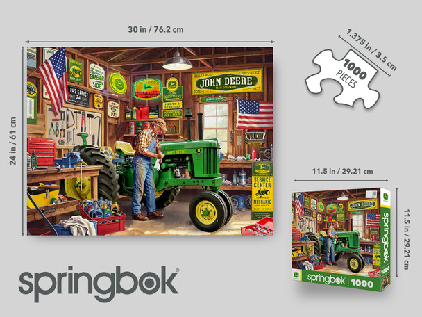 John Deere Grandpa's Garage 1000 Piece Jigsaw Puzzle