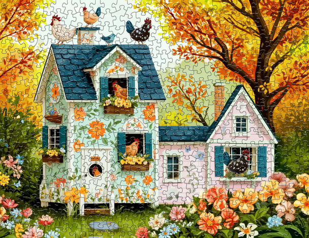 Hen House Hideaway 500 Piece Jigsaw Puzzle