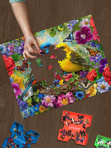 Spring Birds Serenade 500 Piece Jigsaw Puzzle