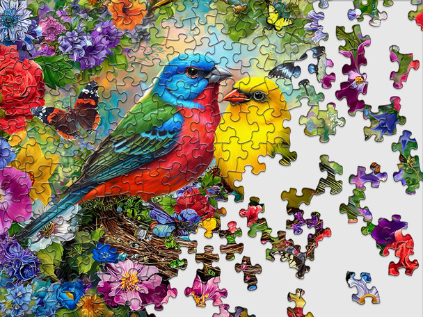 Spring Birds Serenade 500 Piece Jigsaw Puzzle