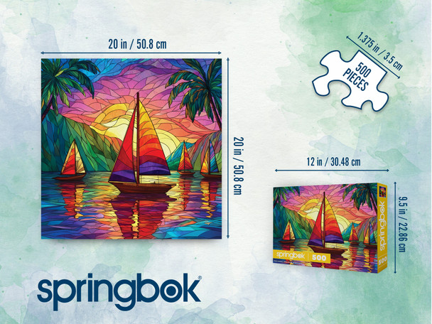 Tropical Sailing 500 Piece Jigsaw Puzzle