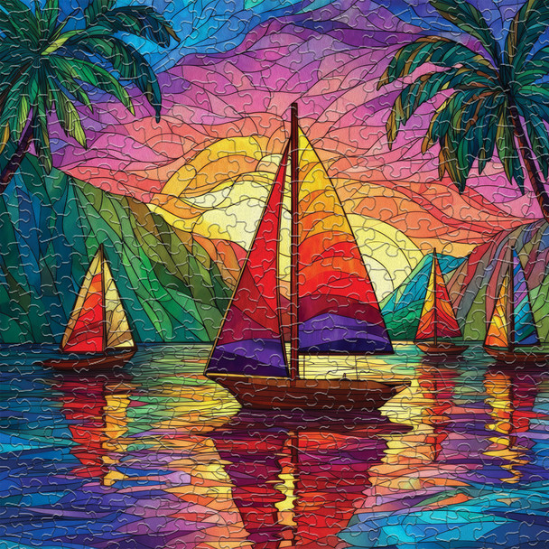 Tropical Sailing 500 Piece Jigsaw Puzzle