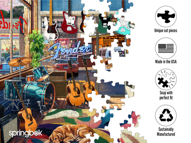 Fender Guitar Shop 1000 Piece Jigsaw Puzzle