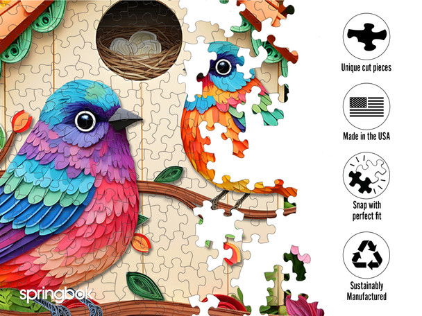 Blooming Birds 1000 Piece Jigsaw Puzzle