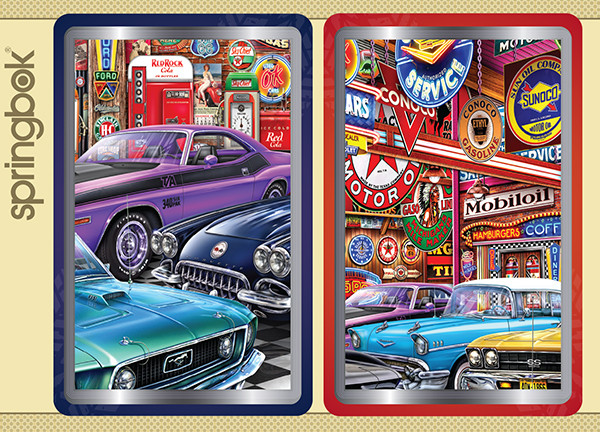 Classic Cars Jumbo Print Index Playing Cards