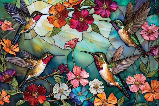 Hummingbird Hover 500 Piece Jigsaw Puzzle
