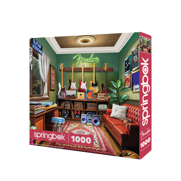 Fender Guitar Lessons 1000 Piece Jigsaw Puzzle