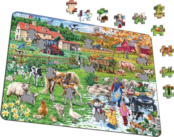 Seasons at the Farm 140 Piece Children's Educational Jigsaw Puzzle