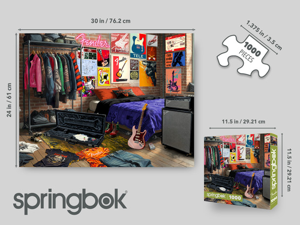 Fender Fanatic Den 1000 Piece Jigsaw Puzzle