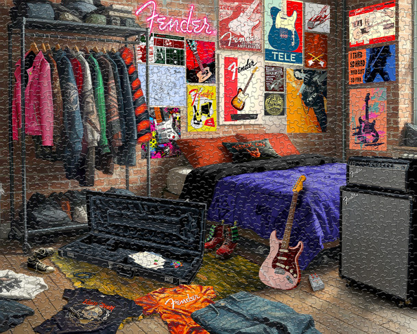 Fender Fanatic Den 1000 Piece Jigsaw Puzzle