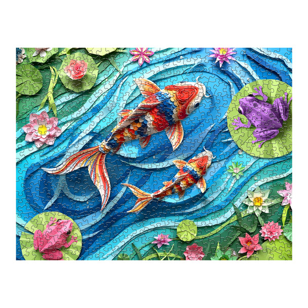 Paper Koi 500 Piece Jigsaw Puzzle