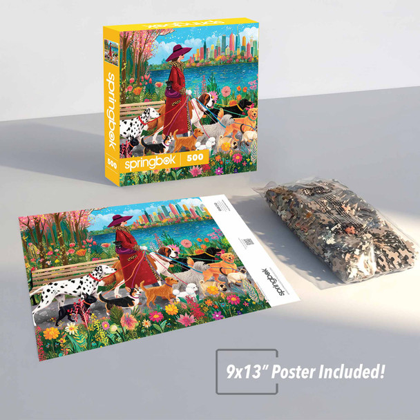 Fashionista Dog Walker 500 Piece Jigsaw Puzzle