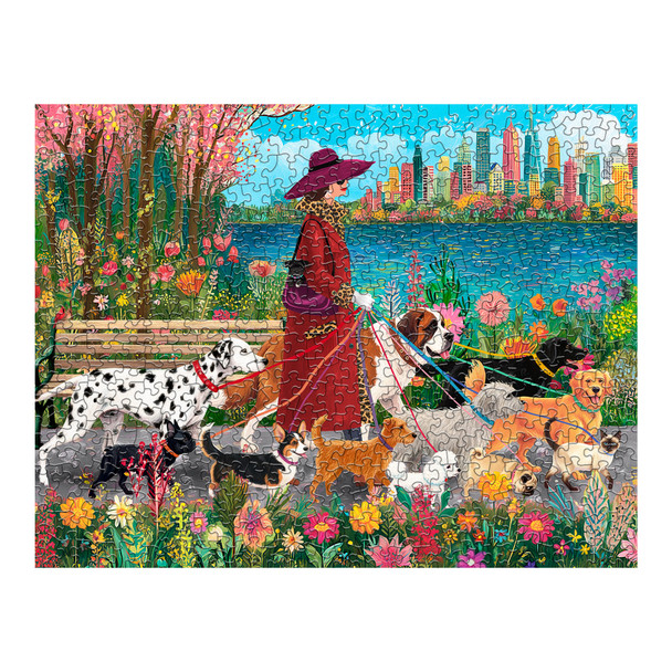 Fashionista Dog Walker 500 Piece Jigsaw Puzzle