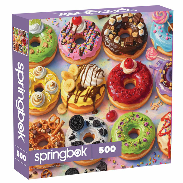 Decadent Donuts 500 Piece Jigsaw Puzzle