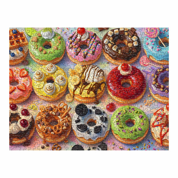 Decadent Donuts 500 Piece Jigsaw Puzzle