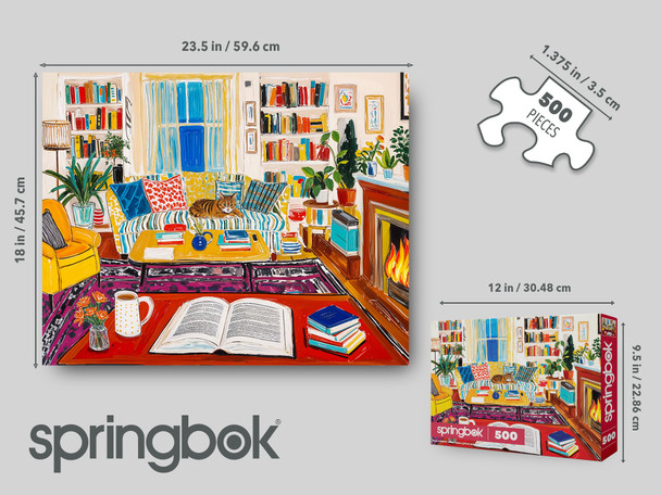 Cozy Reading Nook 500 Piece Jigsaw Puzzle