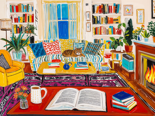 Cozy Reading Nook 500 Piece Jigsaw Puzzle