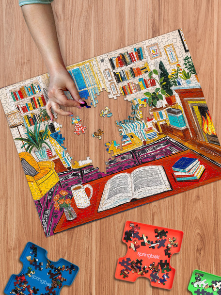 Cozy Reading Nook 500 Piece Jigsaw Puzzle