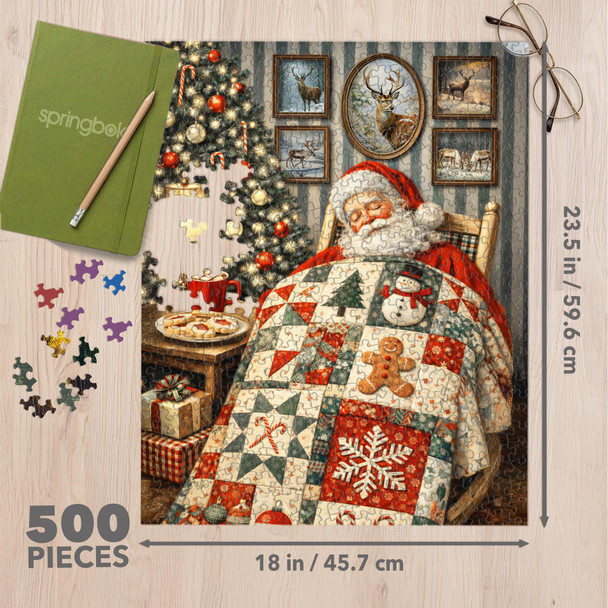 Sleeping Santa 500 Piece Jigsaw Puzzle