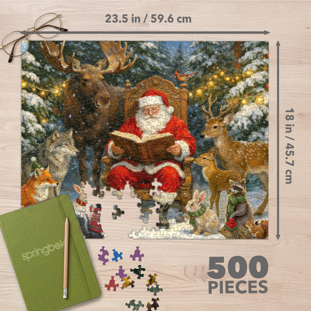 Story Time with Santa 500 Piece Jigsaw Puzzle