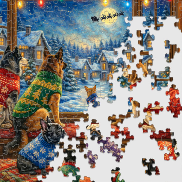 Watching for Santa 1000 Piece Jigsaw Puzzle
