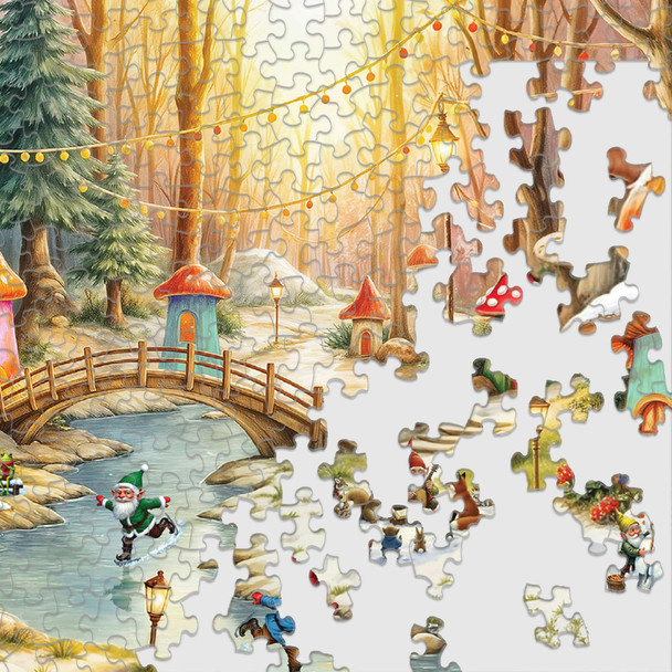 Gnomeland in Winter 500 Piece Jigsaw Puzzle