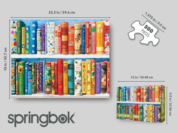 Books in Bloom 500 Piece Jigsaw Puzzle